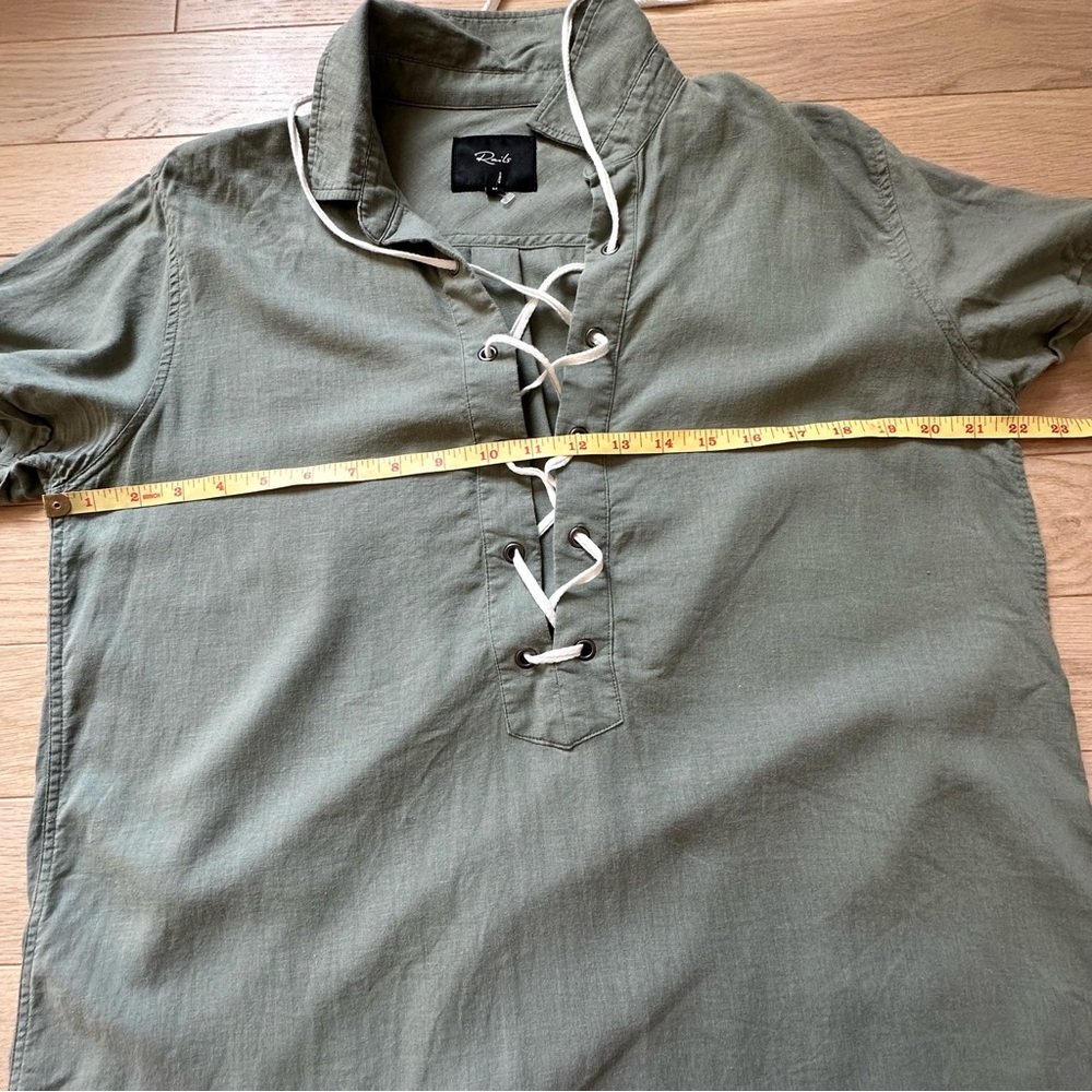 RAILS Rocky Lace Up Dress Sage - Picture 12 of 13